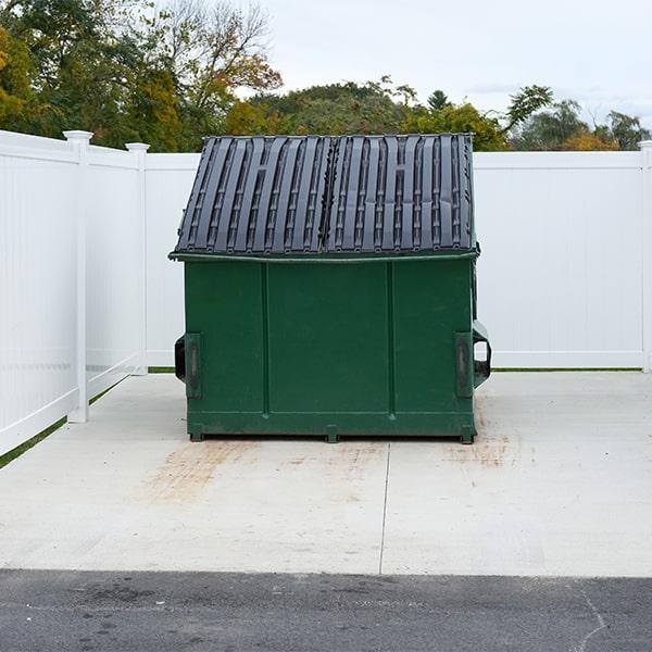 commercial dumpsters prohibits certain materials from being placed in their dumpsters, including hazardous waste and electronics